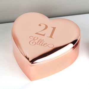 Customised jewellery storage box gift for her birthday