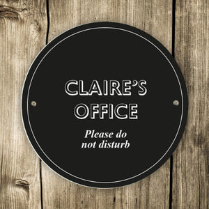 Engraved black outdoor sign perfect for garden lovers