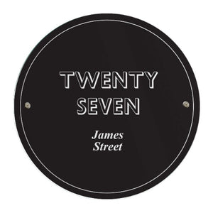 Engraved black outdoor sign perfect for garden lovers