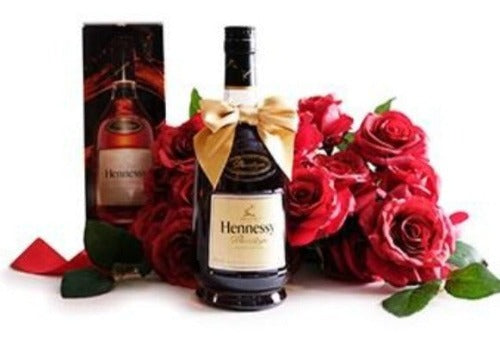 hennessy vsop privilege cognac price-hennessy vsop privilège 1l-hennessy xo-hennessy cognac-hennessy very special cognac-hennessy vsop 1 litre price-Luxurious Hennessy Privilege VSOP Cognac & Red Roses Gift Set-Super Gift Online