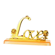Load image into Gallery viewer, Gold Love Stand For Forever Galaxy Rose 