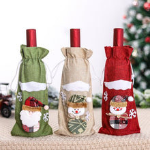 Load image into Gallery viewer, christmas-wine-bottle-cover-red-wine-bottle-cover-for-xmas-table-decor-christmas-stocking-gift-cover-santa-snowman-party-ornament-decor-table-xmas-uk-super-gift-online