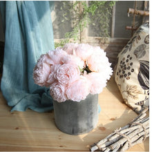 Load image into Gallery viewer, Peonies Flowers Arrangement ¦ Silk Peonies Wedding Arrangement Bouquet 