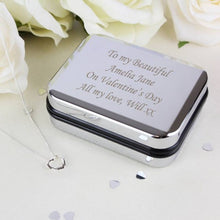 Load image into Gallery viewer, Heart Necklace With Personalised Box-Engraved-Personalized-keepsake -Super Gift Online
