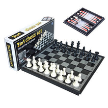 Load image into Gallery viewer, magnetic chess backgammon set-chess set gift uk-glass chess set-john lewis chess set-chess gifts for him-luxury chess sets-chess sets uk