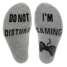 Load image into Gallery viewer, novelty socks-i am busy gaming-funky socks-designer socks-amazon-mens fluffy socks-if you can read this bring me chocolate socks uk-if you can read this bring me a beer men&#39;s socks