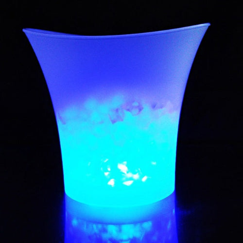 Illuminated ice bucket for wine, cocktails, and celebrations