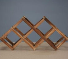 Load image into Gallery viewer, Lightweight wooden collapsible rack perfect for gifting wine lovers