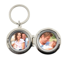 Load image into Gallery viewer, Personalised No1 Dad Photo Keyring ¦ Engraved-Personalized Keyring-personalised key ring-engraved keyrings-keyrings-personalised photo keyrings