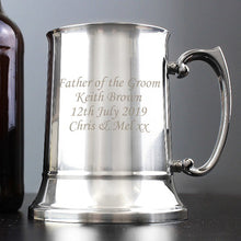 Load image into Gallery viewer, personalised-stainless-steel-tankard-personalised-fathers-day-gift-ideas-personalised-hamper-beer-gifts-for-men-fathers-day-gifts-for-grandad-wedding