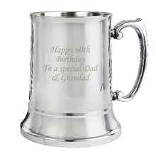 Load image into Gallery viewer, personalised-stainless-steel-tankard-personalised-fathers-day-gift-ideas-personalised-hamper-beer-gifts-for-men-fathers-day-gifts-for-grandad-wedding-anniversay- birthday