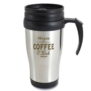 Personalised Coffee O'Clock Mug ¦ Personalised Father's Day Thermos Mug 