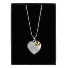 Load image into Gallery viewer, heart locket necklace-personalised locket-locket necklace with picture-gold locket-locket-necklace