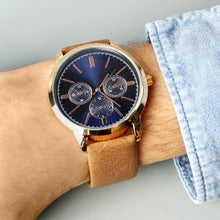 Load image into Gallery viewer, Personalised Men&#39;s Rose Gold Tone Watch with Box ¦ Gifts for Him