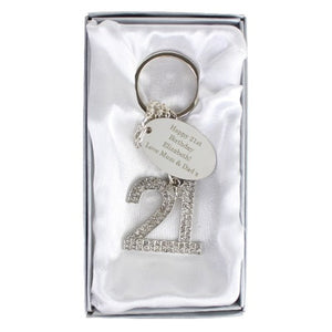 personalised-free-text-diamante-21-keyring-engraved-personalized-keyring-21-st-birthday-gifts