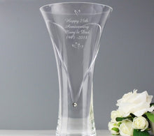 Load image into Gallery viewer, personalised vases-vases for flowers-vase for flowers-personalised engraved vase-personalised swarovski vase-personalised photo vase-personalised ceramic vase-personalised glass vase-personalised vase amazon