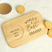 Load image into Gallery viewer, personalised wooden coaster tray-custom wooden coasters uk-wooden coasters