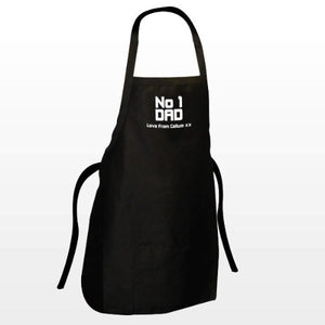 Personalised No1 Dad Apron Gift-personalised apron uk-bbq apron-apron for women-aprons for men