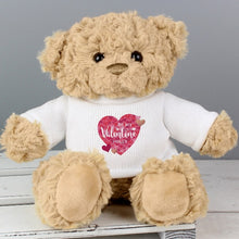 Load image into Gallery viewer, i love you teddy bear for boyfriend-Personalised Valentine&#39;s Day Confetti Hearts Teddy Bear-Free Delivery-be my valentine
