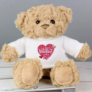i love you teddy bear for boyfriend-Personalised Valentine's Day Confetti Hearts Teddy Bear-Free Delivery-be my valentine