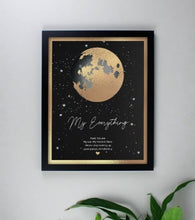 Load image into Gallery viewer, personalised-you-are-my-sun-my-moon-black-framed-print-gifts-for-couples-bedroom-wall-art-personalised-sun-moon-stars-framed-print-homeware-poster-prints-framed-prints-canvases