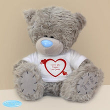 Load image into Gallery viewer, Personalised Me to You Bear Hearts with T-shirt-Personlised Teddy Bear Gift-me to you teddy-me to you figurines-tatty teddy-me to you bears for sale-tatty teddy tesco-me to you clothing
