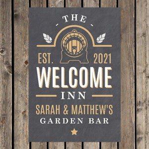 personalised welcome sign-welcome inn sign-pub signs for sale-personalised signs