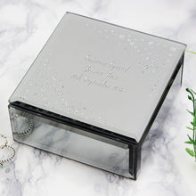 Load image into Gallery viewer, trinket box-personalised jewellery box-glass jewellery box-personalised gifts uk-personalised trinket box