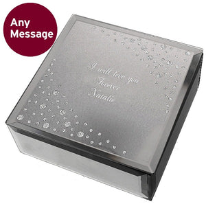 trinket box-personalised jewellery box-glass jewellery box-personalised gifts uk
