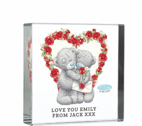 Custom Me To You bear crystal keepsake gift for Valentine’s Day.
