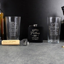 Load image into Gallery viewer, Personalised World’s Best pint glass with engraved text
