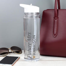 Load image into Gallery viewer,  Custom water bottle with gold heart design