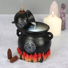 Load image into Gallery viewer, Pouring Cauldrons Backflow incense fountain with spiritual design