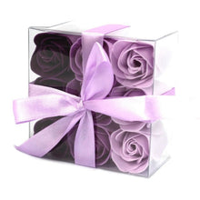 Load image into Gallery viewer, Soap flower bouquet in luxury square box