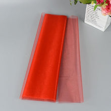 Load image into Gallery viewer, Red organza tulle fabric for romantic wedding styling
