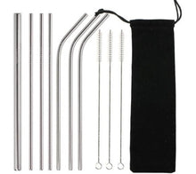 Load image into Gallery viewer, Durable metal straws reusable set