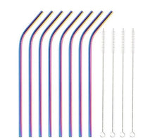 Load image into Gallery viewer, Eco metal straws for kitchen
