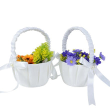 Load image into Gallery viewer, wedding-supplies-flower-basket-simulation-petals-party-placing-flower-and-candy-flower-girl-wicker-baskets-flowers-baskets-wedding-supplies