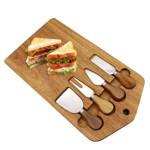 Charcuterie Board Set & Cheese Platter Meat & Cheese Wood Serving Tray