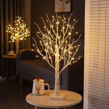 Load image into Gallery viewer, led birch tree-small christmas tree with lights-mini christmas tree-fibre optic christmas tree-battery operated christmas tree lights-3ft christmas tree with lights-small christmas tree for table-2ft christmas tree-table top christmas tree-wire christmas tree lights