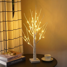 Load image into Gallery viewer, led birch tree-small christmas tree with lights-mini christmas tree-fibre optic christmas tree-battery operated christmas tree lights-3ft christmas tree with lights-small christmas tree for table-2ft christmas tree-table top christmas tree-wire christmas tree lights