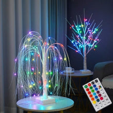 Load image into Gallery viewer, LED Gypsophila Tree-led birch tree-small christmas tree with lights-mini christmas tree-fibre optic christmas tree-battery operated christmas tree lights-3ft christmas tree with lights-small christmas tree for table-2ft christmas tree-table top christmas tree-wire christmas tree lights