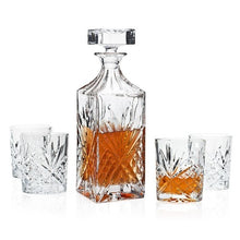 Load image into Gallery viewer, engraved whiskey decanter set-personalized decanter set with box uk-engraved crystal decanter set-whiskey decanter and glass set-personalised decanter-engraved decanter uk