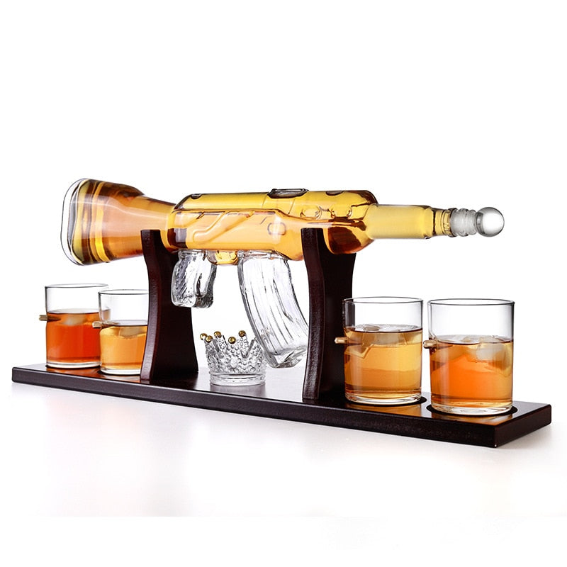red wine decanter-crystal decanter-decanters-port decanter-gun decanter uk-tommy gun decanter-whiskey decanter-ak47 decanter-ak-47 whiskey bottle price-ak shaped decanter