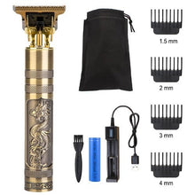 Load image into Gallery viewer, Men Hair Clippers, Professional Outliner Hair Trimmer Cordless, Mens Beard Trimmer, Wireless Hair Cutting Kit for Barbers, USB Rechargeable, Black and gold
