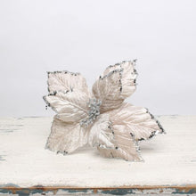 Load image into Gallery viewer, Glitter poinsettia flower tree hanging ornaments Christmas