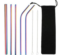 Load image into Gallery viewer, Stainless steel straw kit for everyday use