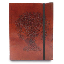 Load image into Gallery viewer, Teacher appreciation engraved vegetable tanned journal gift