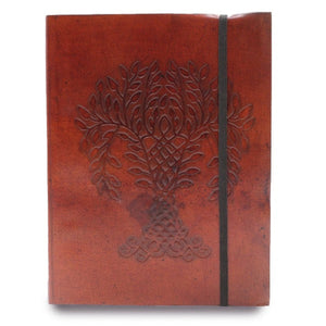 Teacher appreciation engraved vegetable tanned journal gift