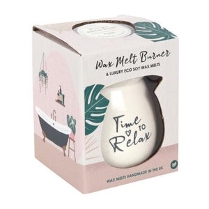 Aromatherapy wax burner gift set with wax melts for relaxation